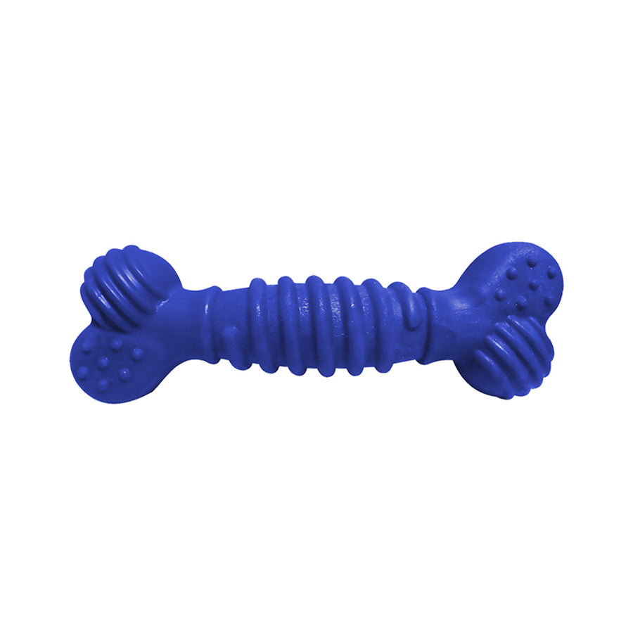 Brinquedo para Cães Furacão Pet Osso Superbone Borracha Azul