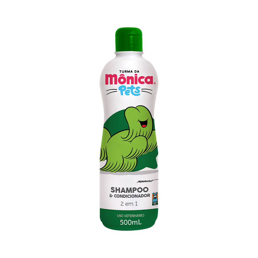 Shampoo e Condicionador Turma da Mônica Pets 2 em 1 para Cães e Gatos 500 mL