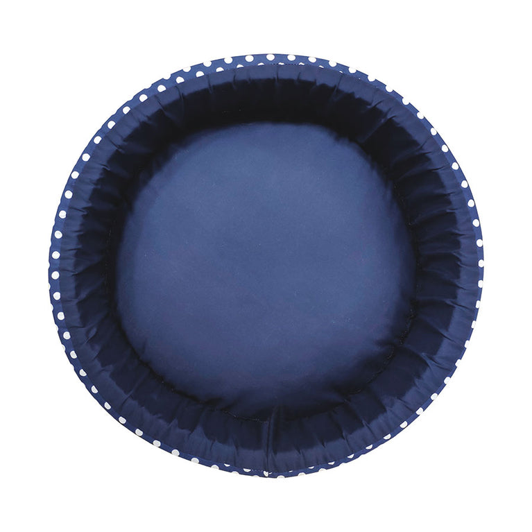 Cama Fábrica Pet Redonda  para Cães e Gatos Tamanho M Unic Azul