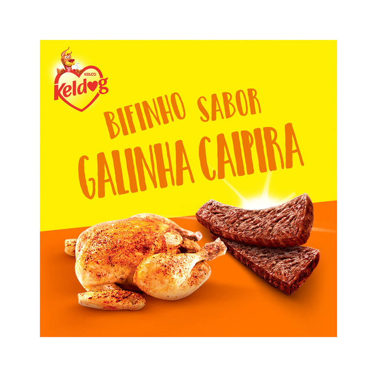 Bifinho Keldog para Cães Sabor Galinha Caipira 60 g