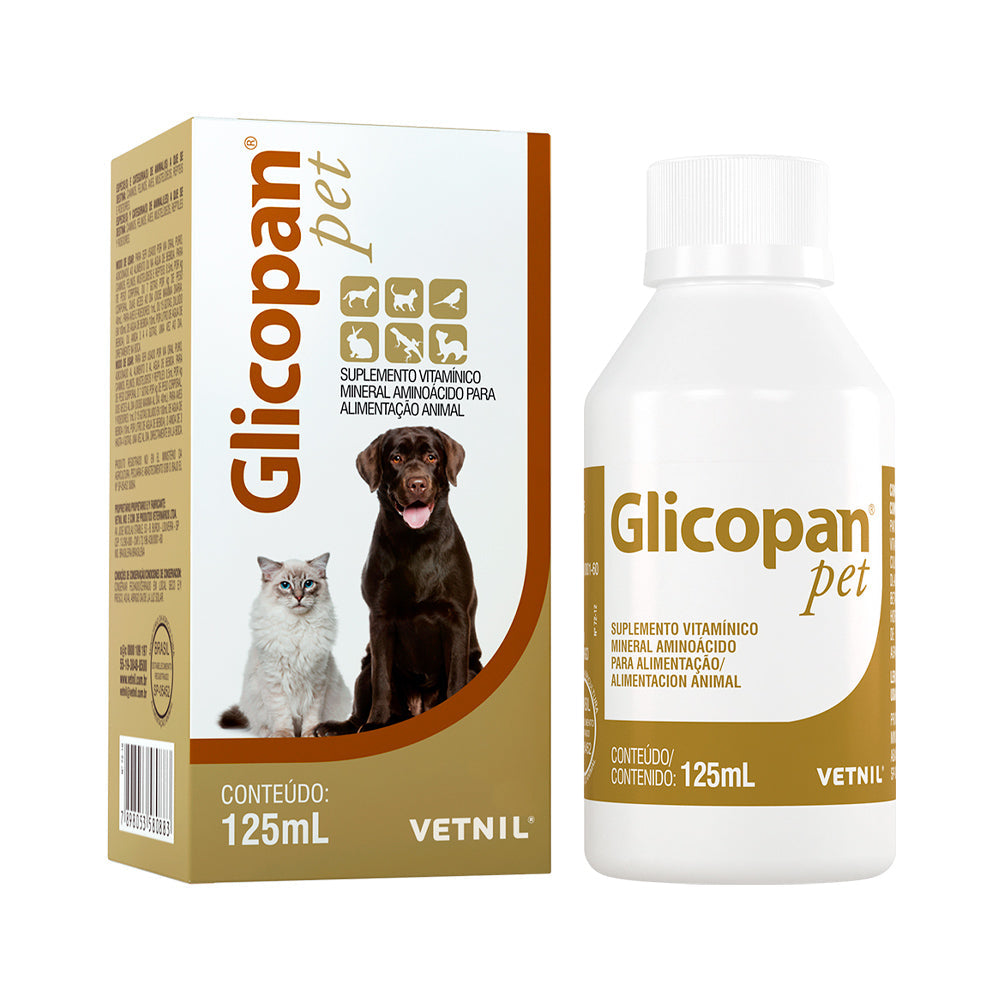 Suplemento Vitamínico Vetnil Glicopan Pet em Gotas