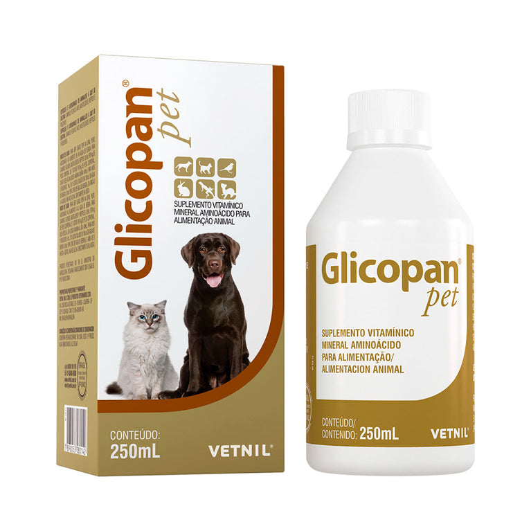 Suplemento Vitamínico Vetnil Glicopan Pet em Gotas