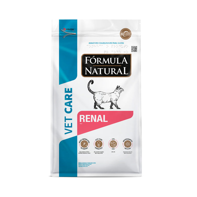 Ração Fórmula Natural Vet Care Renal para Gatos Adultos com Doença Renal Crônica