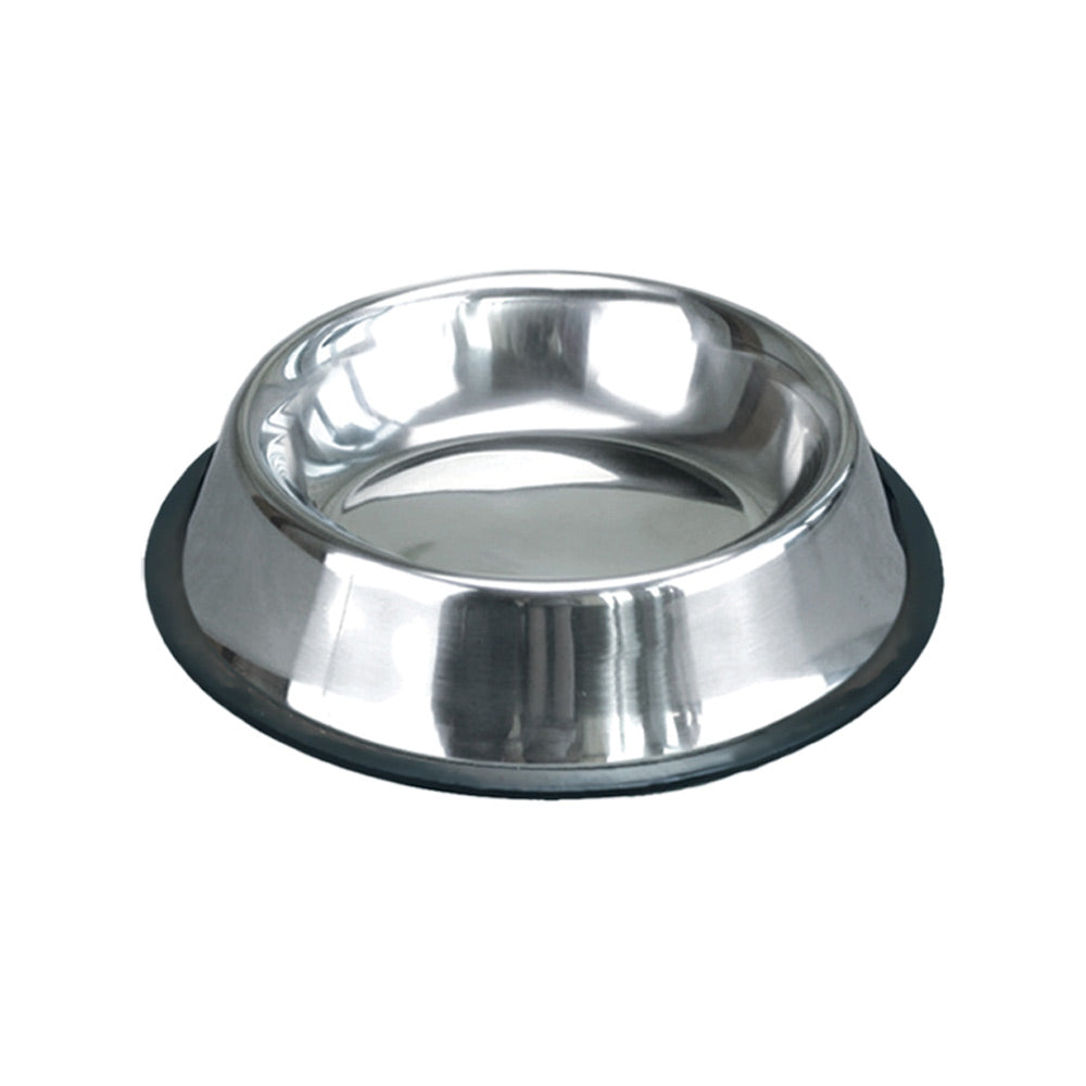 Comedouro Chalesco Antiderrapante Inox para Cães