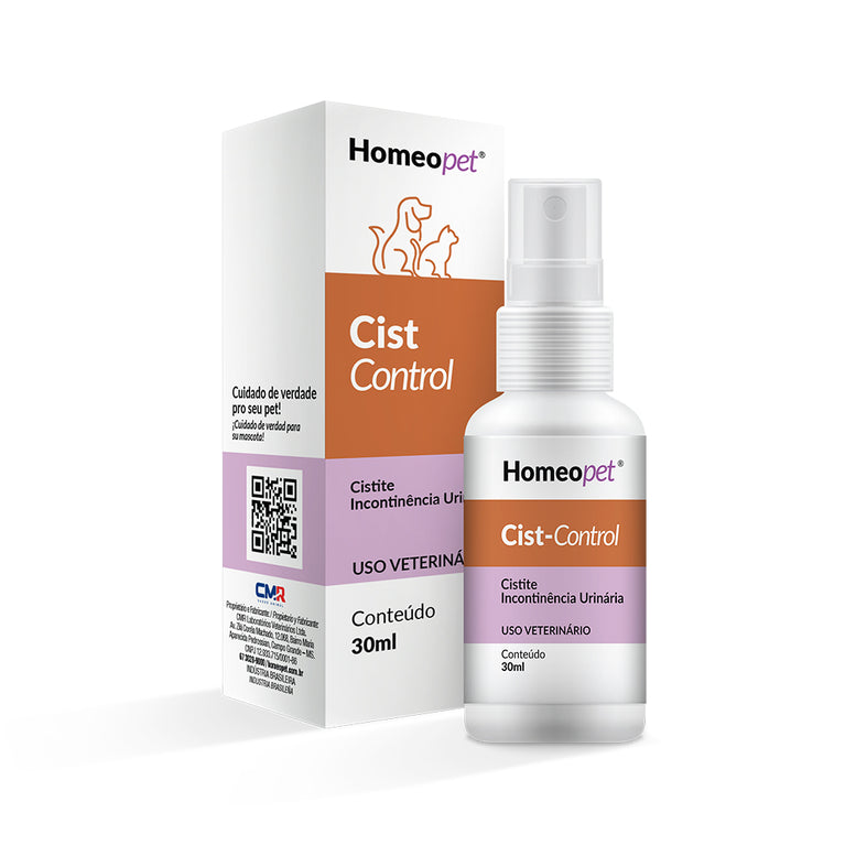 Sistema de Terapia Homeopet Cálculos Renais Cist Control para Cães e Gatos 30 mL