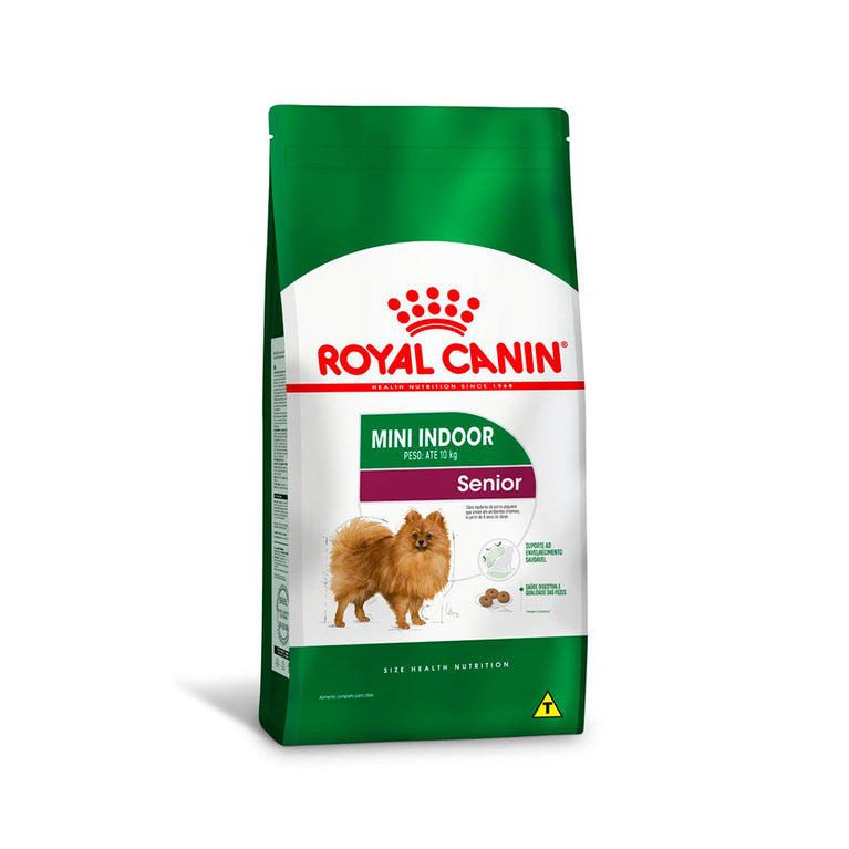 Ração para Cães Royal Canin Mini Indoor 8+ Raças Pequenas Ambientes Internos Sênior