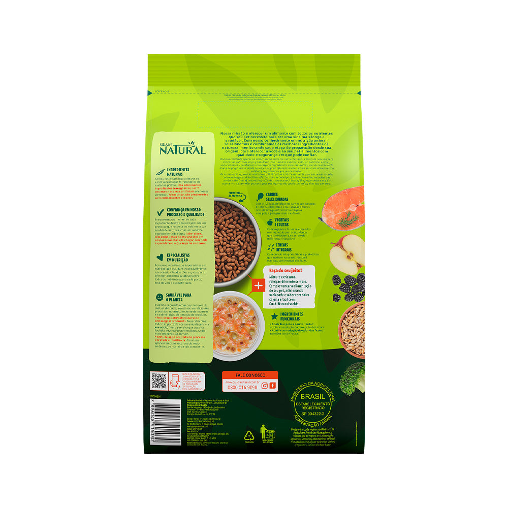 Ração Guabi Natural para Cães Adultos de Porte Mini e Pequeno Salmão e Cevada 1,0 Kg