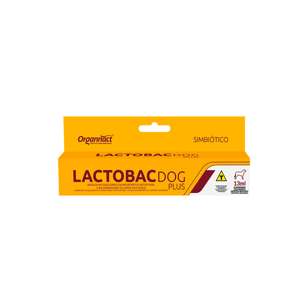 Suplemento Organnact Lactobac Dog Plus para Cães 13 mL