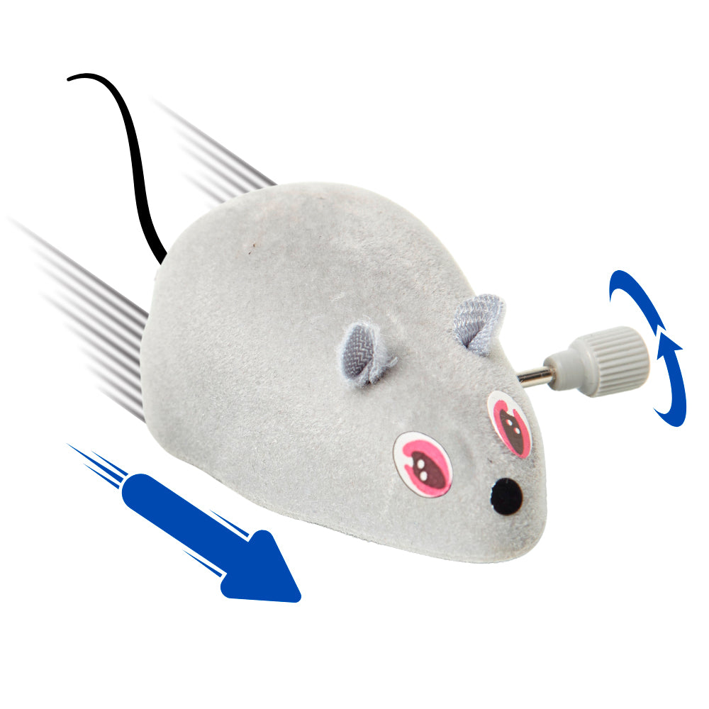 Brinquedo Chalesco Kit com 2 Ratinhos de Corda para Gatos