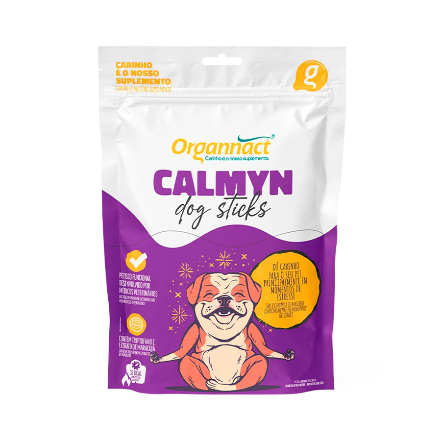 Suplemento Organnact Calmyn Dog Sticks para Cães