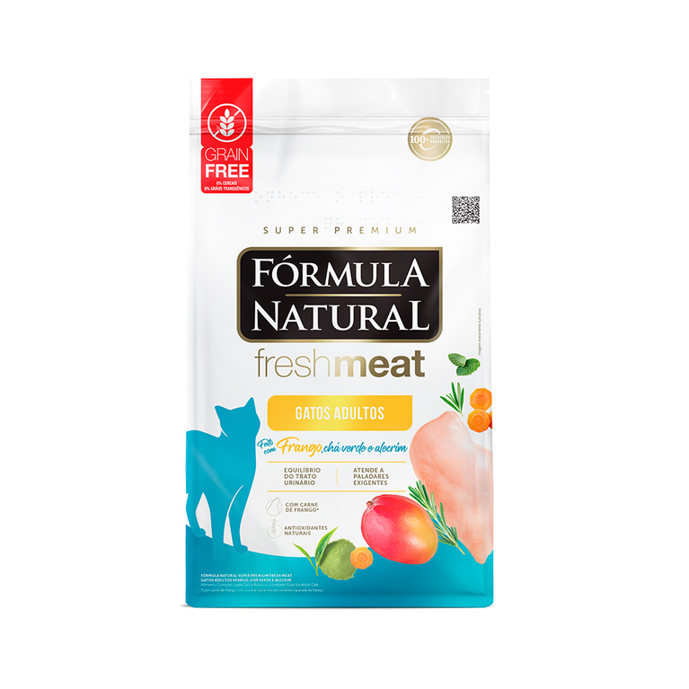 Ração Fórmula Natural Fresh Meat para Gatos Adultos Sabor Frango