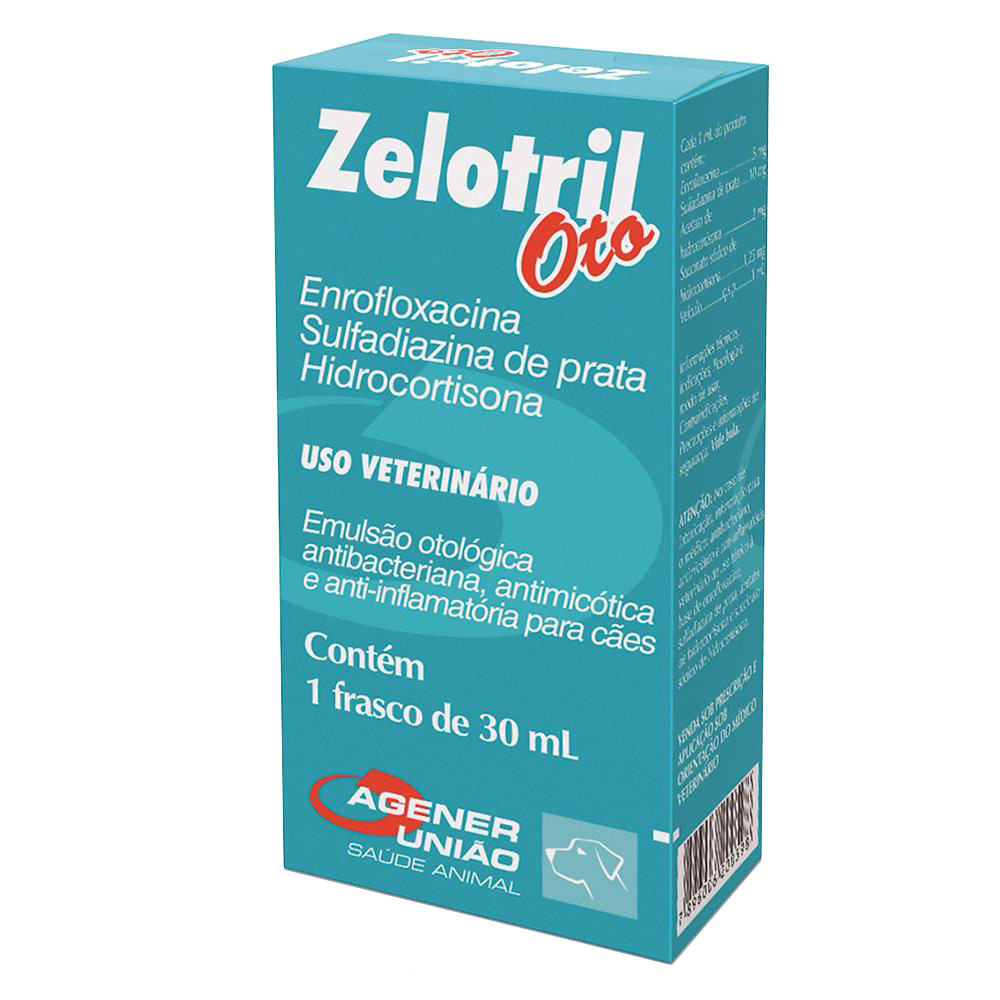 Zelotril Oto Agener União para Cães 30 mL