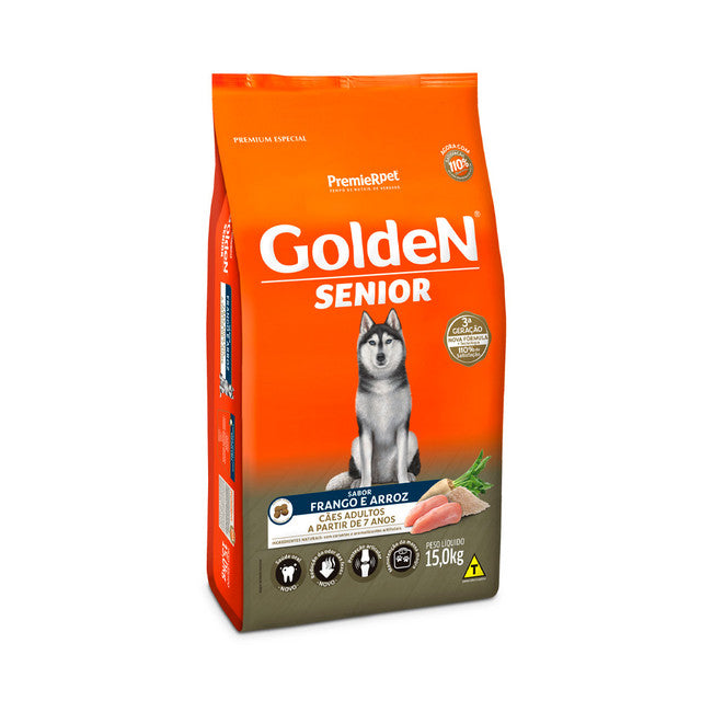 Ração Golden Fórmula para Cães Sênior Sabor Frango e Arroz - Loja Pet Mais