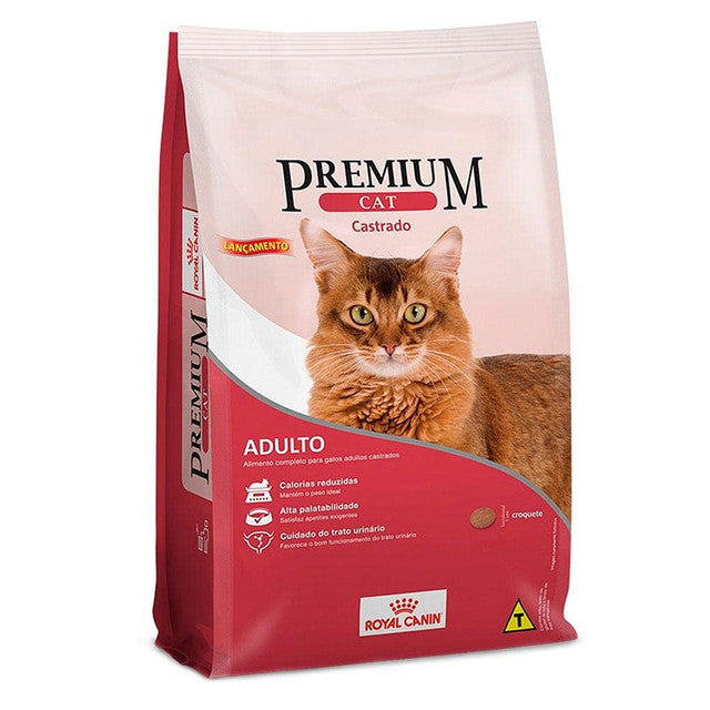 Ração para Gatos Adultos Castrados Royal Canin Premium Cat