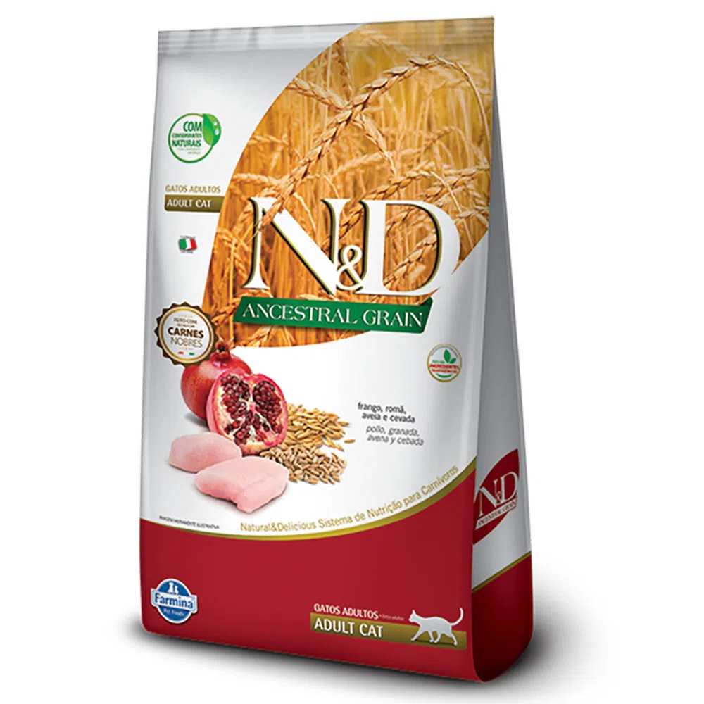 Ração para Gatos Farmina N&D Ancestral Grain Adultos Sabor Frango