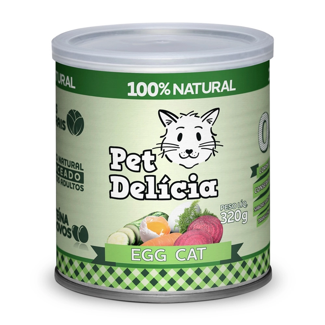 Ração Úmida Pet Delícia para Gatos Egg