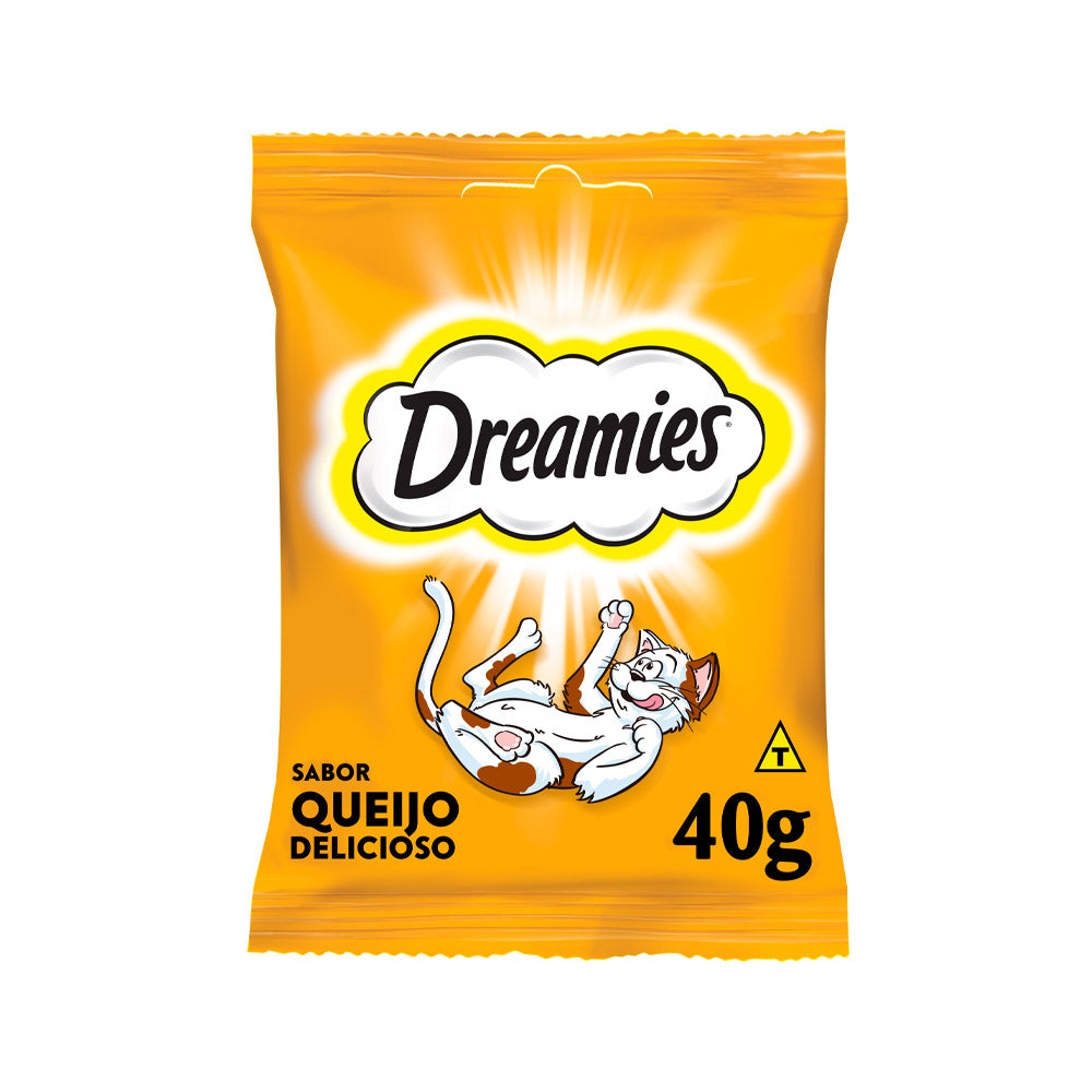 Petisco Dreamies para Gatos Adultos Sabor Queijo 40 g