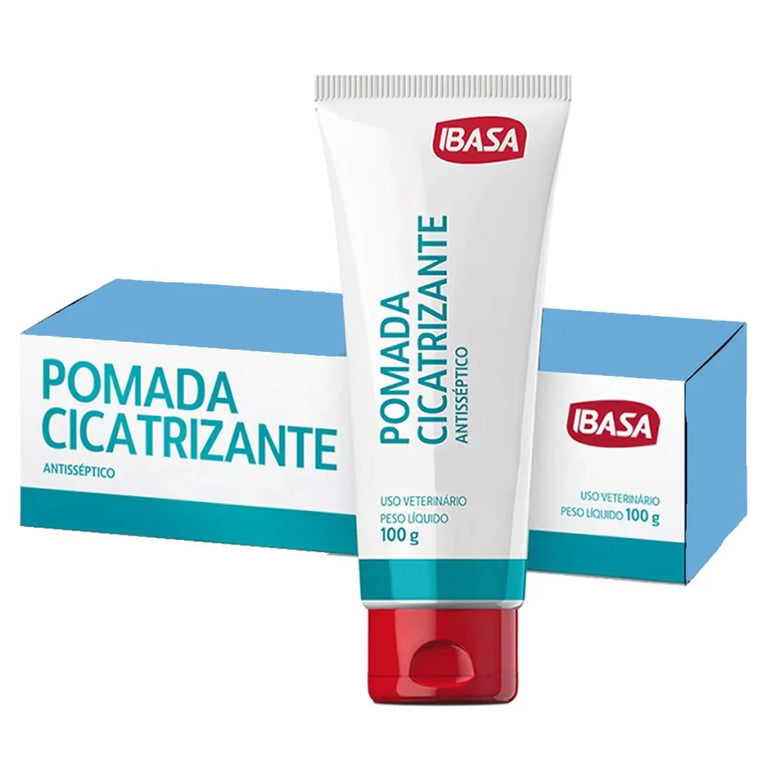 Pomada Cicatrizante Ibasa para Cães e Gatos 100 g