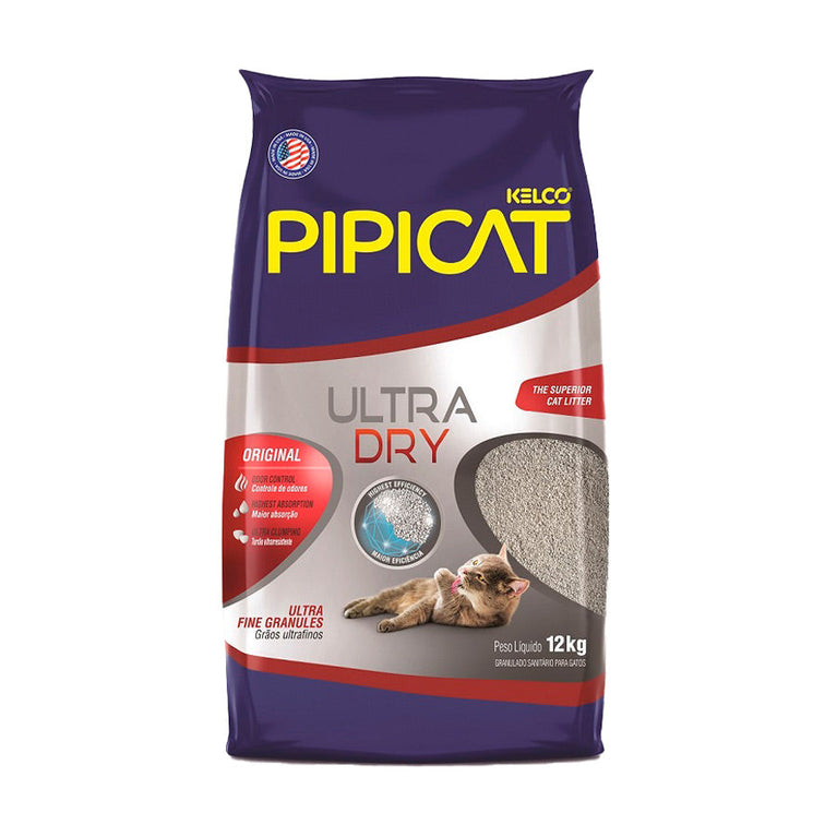 Areia Higiênica para Gatos Pipicat Ultra Dry