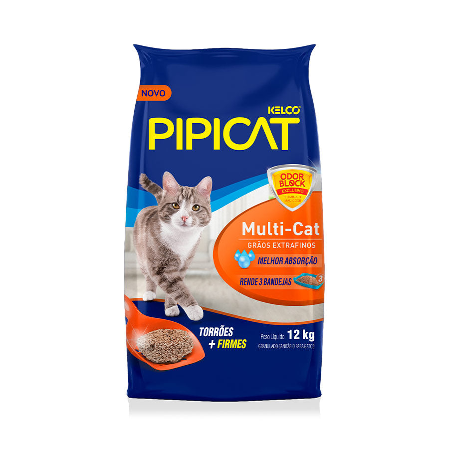 Areia Higiênica para Gatos Pipicat Multicat