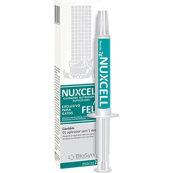 Suplemento Vitamínico Nuxcell Fel BioSyn para Gatos 2 g 1 Dose