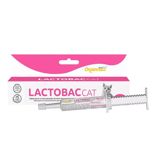 Suplemento Organnact Lactobac Cat para Gatos 16 g