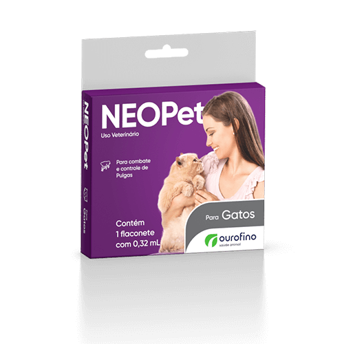 Antipulgas Neopet Ourofino para Gatos de até 8 Kg 0,32 mL