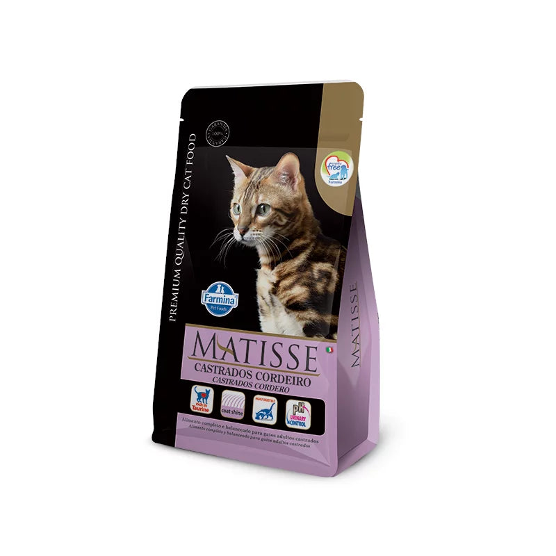 Ração Matisse para Gatos Castrados Sabor Cordeiro