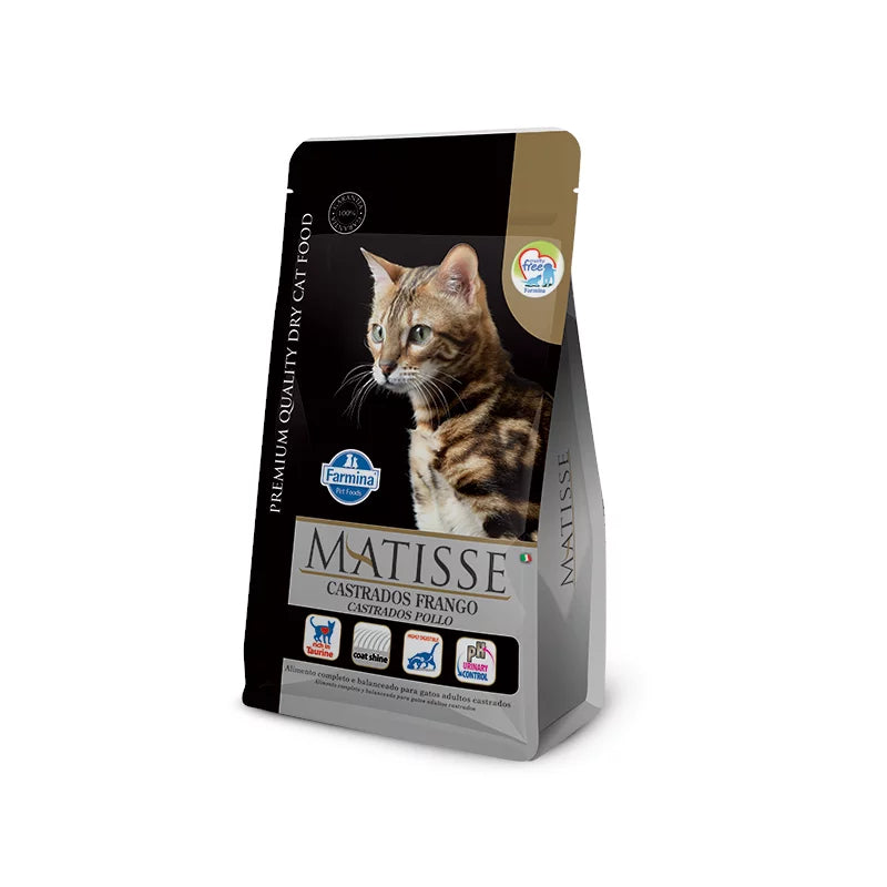 Ração Matisse para Gatos Castrados Sabor Frango