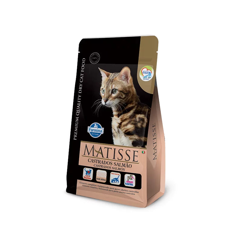 Ração Matisse para Gatos Castrados Sabor Salmão