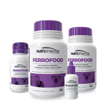 Suplemento Vitamínico Ferrofood Nutripharme para Cães e Gatos