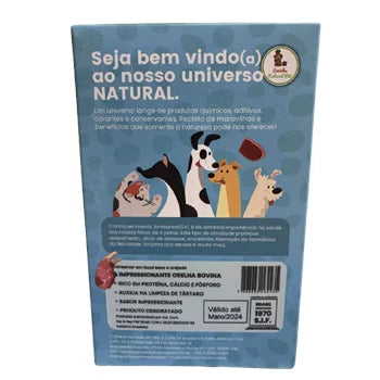 Petisco Cozinha Natural Pet A Impressionante Orelha Bovina 2 Unidades