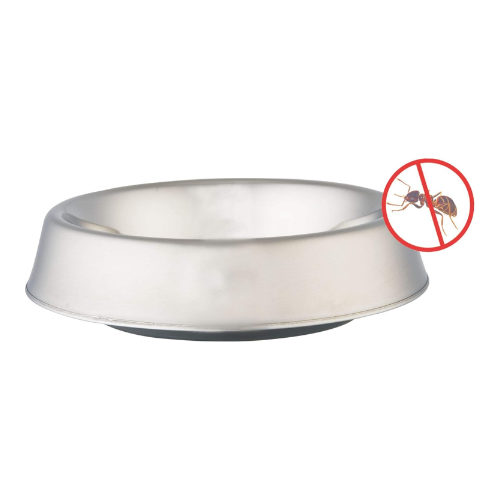 Comedouro Germanhart Inox com Anel de Silicone Antiformiga para Cães e Gatos