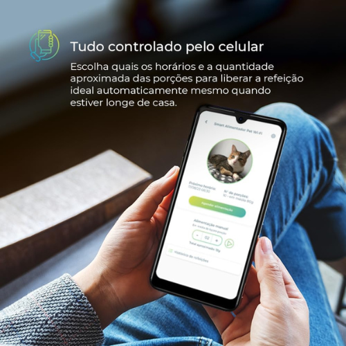 Alimentador Automático Smart Pet Wi-Fi Positivo Casa Inteligente