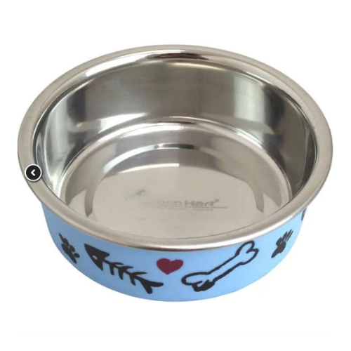 Comedouro Germanhart Inox Cutie Azul para Cães e Gatos