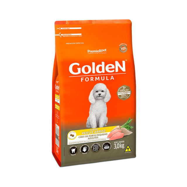 Ração Golden Fórmula Mini Bits para Cães Adultos Sabor Peru