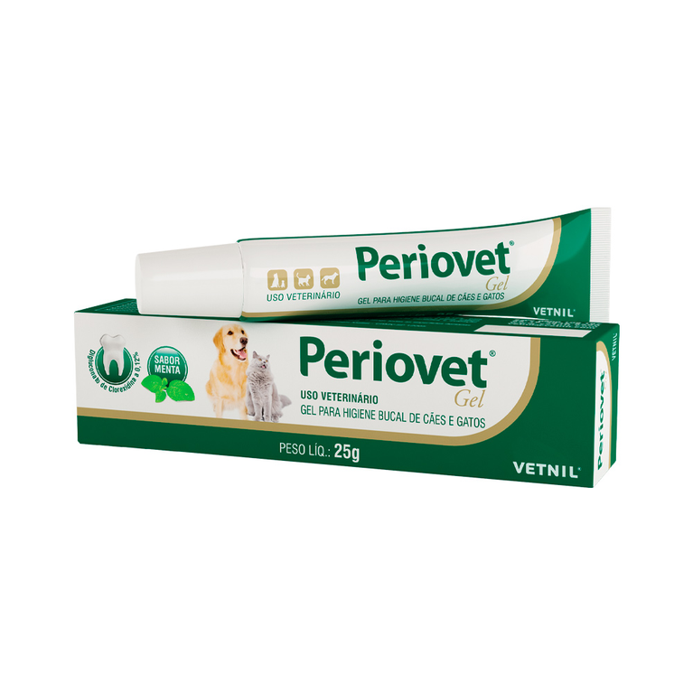 Solução Vetnil para Higiene Bucal em Gel Periovet 25 g