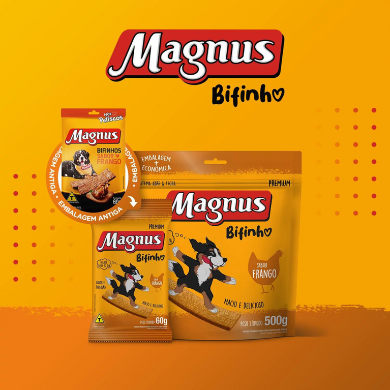 Bifinho Magnus para Cães Adultos Sabor Frango 60 g