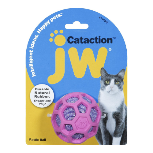 Brinquedo para Gatos Bolinha Brilhante Rattle JW