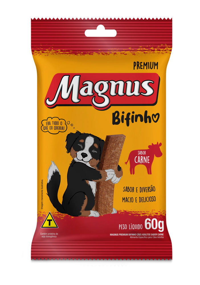 Bifinho Magnus para Cães Adultos Sabor Carne 60 g