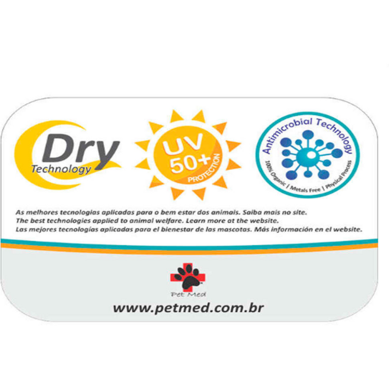 Roupa Pós Castração Pet Med Duo Dry Verde para Gatos