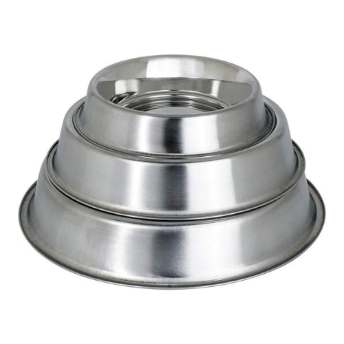 Comedouro Germanhart Inox com Anel de Silicone Antiformiga para Cães e Gatos