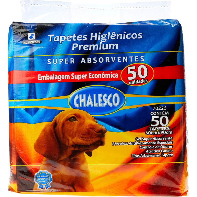 Tapete Higiênico Chalesco Premium para Cães 60x90 cm