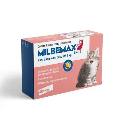 Vermífugo Milbemax FC para Gatos até 2 Kg 2 Comprimidos