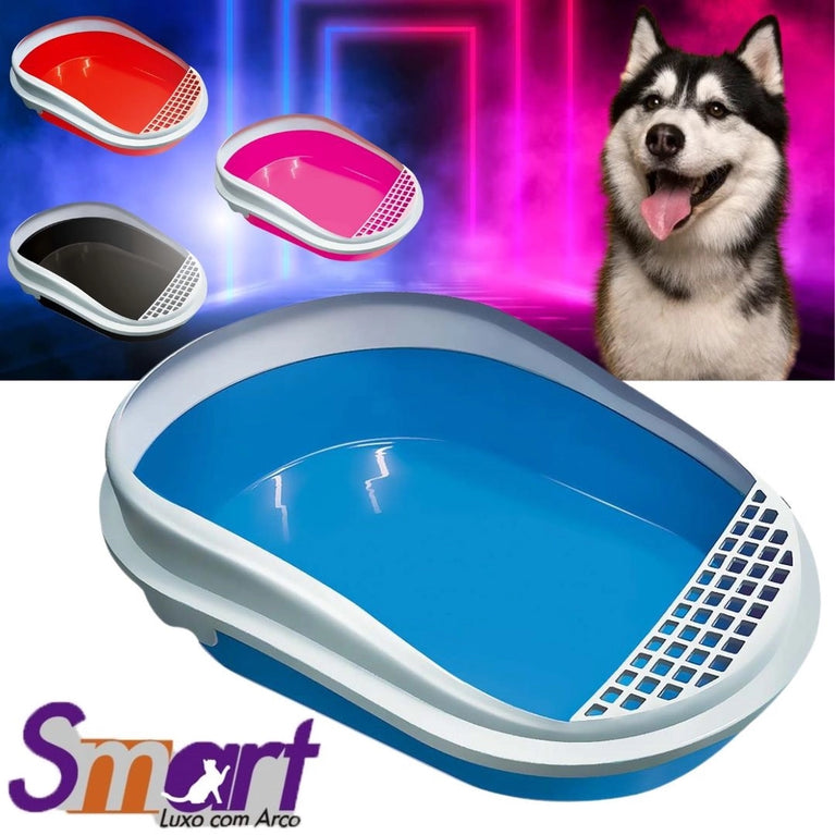 Banheira Furacão Pet Smart com Arco para Gatos Azul