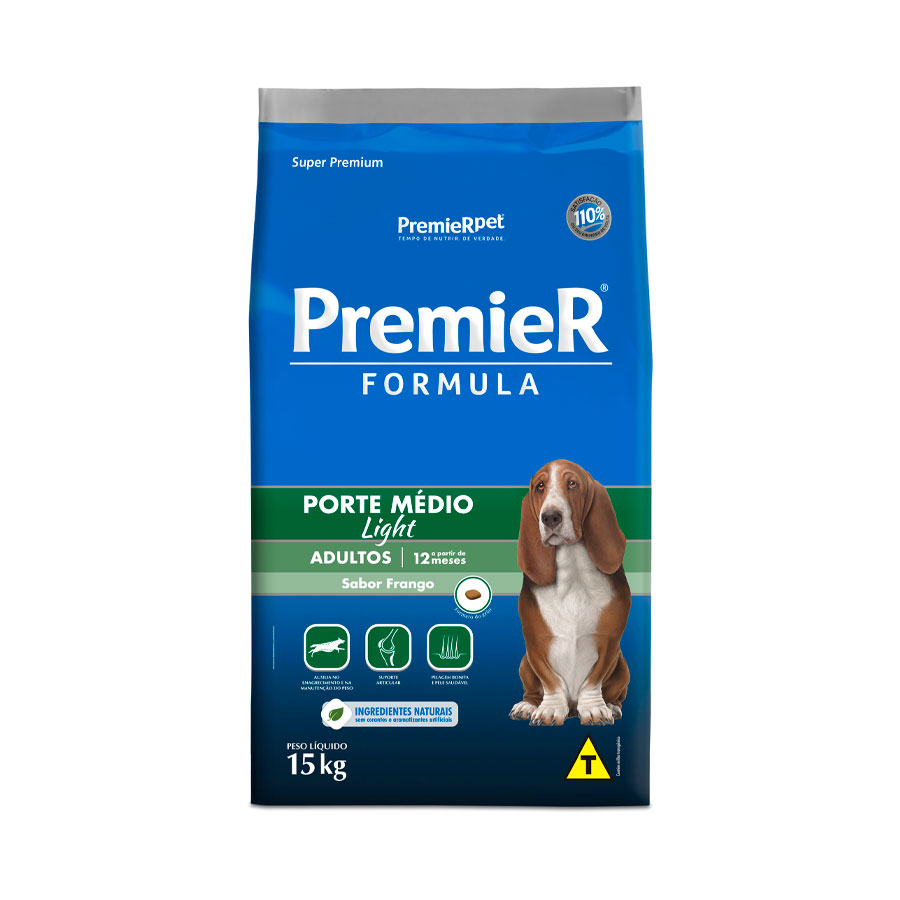 Ração PremieR Light para Cães Adultos Sabor Frango