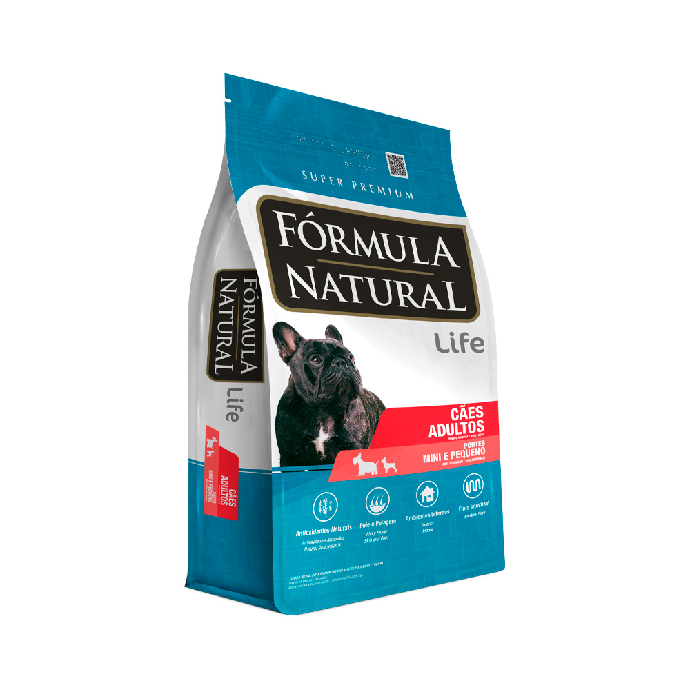 Ração Fórmula Natural Life para Cães Raças Mini e Pequenas Adultos