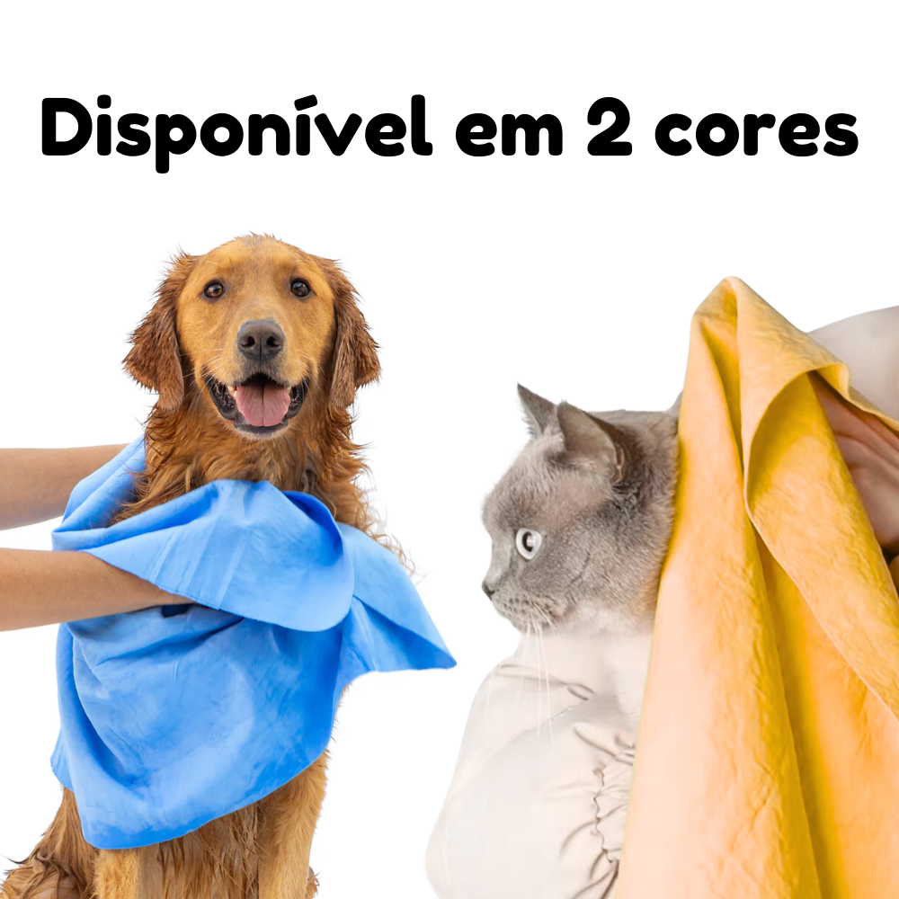 Toalha Super Absorvente Absortowel Chalesco para Cães Cores Sortidas