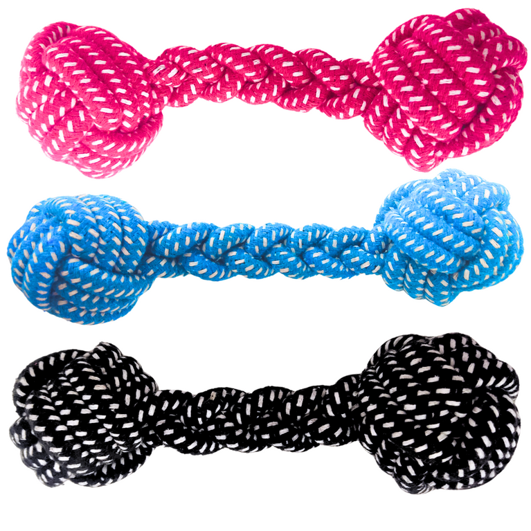 Brinquedo de Corda Chalesco Rope Bone para Cães Cores Sortidas