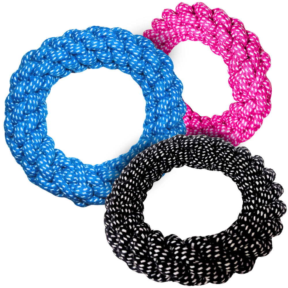 Brinquedo de Corda Chalesco Rope Tire para Cães Cores Sortidas